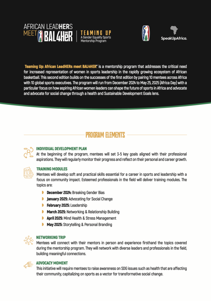 Teaming Up Program Overview Season 2