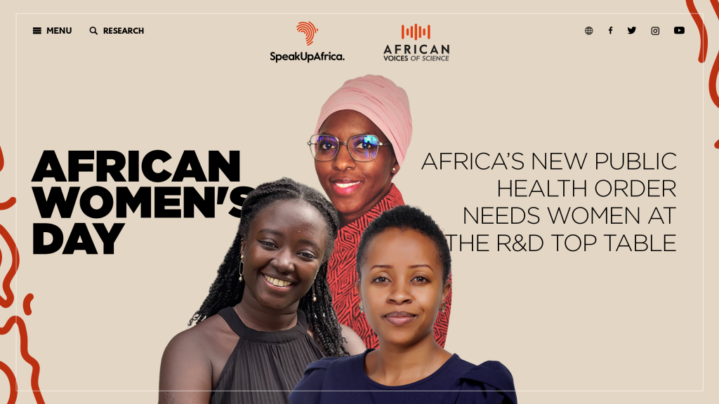 Le Nouvel Ordre de Santé Publique de l'Afrique a besoin des femmes à la table des décisions de la Recherche et du Développement